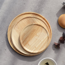 우드 원형 접시 트레이 플레이트 (3사이즈) 나무 플레이팅 원목 앞접시 예쁜접시 파스타 수입 그릇 감성 홈카페 브런치 식기 런치 디너 디저트 메인 찬기 트레이
