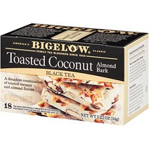 Bigelow Toasted Coconut Almond Bark 36 Tea Bags (2 boxes of 18), 1