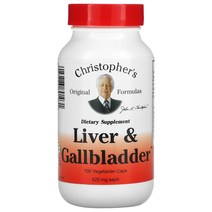 크리스토퍼스오리지널포뮬러 리버 갈블레더 425mg 정 100정