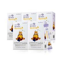 남유네 짜먹는 키즈 엘더베리 배도라지청 스틱, 360g, 5개