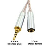 Audio Cord 2.5 Male to 4.4 Female Cable 2.5mm/4.4mm To 3.5mm Hand-made Balanced, 번들 5