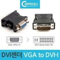 re_co_856_변환젠더 DVI 젠더 모니터 변환잭 변환젠더 VGA F to DVI-I M