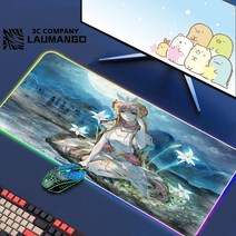 에픽 세븐 Rgb 마우스 패드 Pc 데스크 매트 애니메이션 빅 게임 키보드 카펫 확장 캐비닛 Mousepad Xx, 15 GG002316_05 RGB300x800x3mm