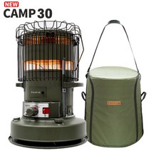 파세코 캠핑 난로 NEW CAMP-30 AG 알파인그린 / 가방 포함