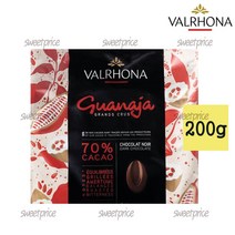 발로나 과나하 70% 다크 초콜릿 200g 커버처 프랑스산 Valrhona guanaja 가나슈 마카롱 발렌타인 베이킹 카카오70%