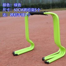 체육대회 달리기 운동회 야유회 허들 훈련기구 장애물, 60CM[그린] 허들 5개