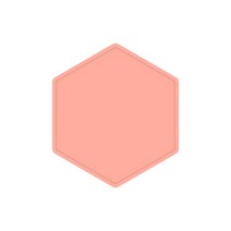 로즈앤 다용도 코스터(단품) 티코스터 컵받침 화분받침 카페 감성 소품, 5-로즈버드, 헥사곤, 1개