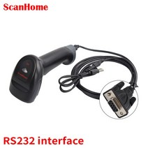 택배스캐너 ScanHome-휴대용 바코드 스캐너 코드 리더 1D/2D QR PDF417 데이터 매트릭스 485PLC 산업용 스캐닝 기계 SH-210, [02] RS232, 02 RS232  5V