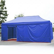 초소 텐트 부스 포장마차텐트 투명 천막, 2x2 삼면포 + 투명도어
