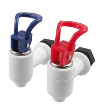 New Hot Plastic Water Dispenser Machine Faucet Tap 2 Pcs Red Blue White