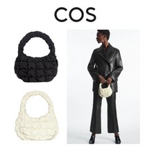 Cos 코스 국내미출시 2023 매장 여성 Micro 마이크로 초미니 구름백 주름 quilted padding 블랙 오프화이트