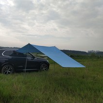 루프탑텐트 루프탑텐트하드세단 차박텐트 우레탄창차박텐트자동차 쉼터 그늘 캠핑 사이드 지붕 상단 텐트, 04 blue 300 x 150cm
