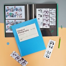 브랜드엘 네컷 스티커 인생 사진 앨범 바인더 포토 초음파앨범 티켓북 포토북 사진첩 30페이지, 비비드앨범 (블랙)