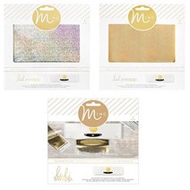 Heidi Swapp - Mini Minc - Transfer Folders Holographic Gold and Silver Reactive Foil Sheets, 1