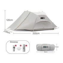 TANXIANZHE완전 자동 휴대용 야외 캠핑 텐트 빠른 오픈 방수 자외선 차단, Yunfeng White Chaoda