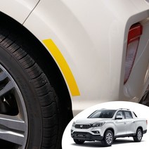 렉스턴 스포츠 칸 사이드 휀더 리플렉터 포인트 컬러 반사 데칼 스티커 자동차 튜닝 악세사리 야간시 안전운전, 실버반사