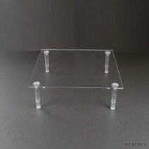 W5EA9F5이파인 아크릴 다이 진열장 투명 정사각 AC-002 계단식진열대 매장진열대 미니선반 미니진열대 상품, 1, 단품