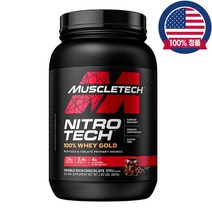 머슬테크니트로테크 웨이 프로틴파우더 단백질분말 글루타민 BCAA 더블리치초콜릿 921g, 1개