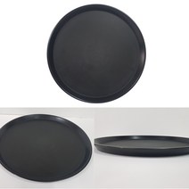 풍년주방 원형 논슬립 쟁반(블랙) 전사이즈 즉시할인, 대형