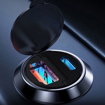 차량용 38W PD 퀼컴 QC3.0 듀얼 USB C타입 시거잭 시가잭 초고속 매립형 충전기, PR-QC01
