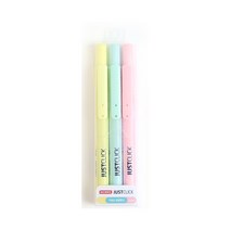 모리스 형광펜 저스트스틱 S마일드 3색세트