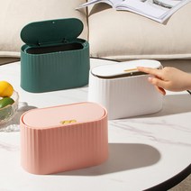 원클릭 분리형 2L 미니 휴지통 쓰레기통 3 colors, 화이트