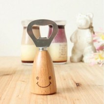 스마일 우드 오프너 병따개