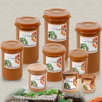 이젠 진공 항아리 밀폐 원형 누름독 9종 모음 매실 오이지 김치 절임 반찬 누름통, 1.5L