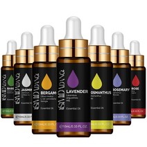 [티트리오일] 퓨어 플랜트 가습기 에센셜 오일 10ml 민트 라벤더 티 트리 로즈 바닐라 샌달우드 재스민 네이처, [01] 10ml, [24] Clary Sage, 01 10ml_24 Clary Sage