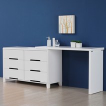 카라 와이드 화장대세트, 화이트