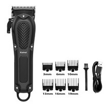 미용실 프로 남자 바버샵 바리깡 Kemei KM-1071 전문 헤어 클리퍼 USB 트리머 머신 무선 커팅 남성용 이발, 01 KM-1071