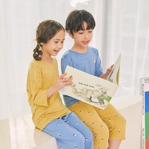 수아팜 아동 블루아이스 모달 7부 내의 세트