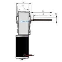 웜기어 감속기 모터 높은 토크 DC 12V 24 볼트 전기 웜 기어 모터, 04 40rpm_01 12V