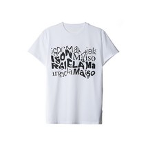 페드로 메종 마르지엘라 디스토션 로고 티셔츠 S51GC0505 S22816 100 S51GC0505S2281610001