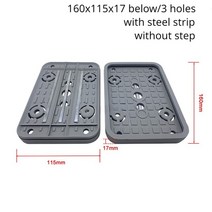 Homag CNC 머시닝 센터 부품 고무 패드 블록 진공 흡입 컵 5 개 160x115x17mm, [01] upper without step, [01] 160x115x17mm
