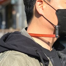 핸드메이드 가죽 명품 마스크 스트랩 줄_서스배지
