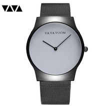 학생시계 VAVAVOOM 남성 웹벨트 손목시계 심플 무각도 학원 남자 x2개 2034312266, VA-802-WHH 블랙 껍데기 블랙