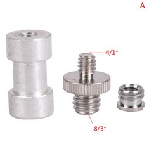 카메라 플래시 라이트 스탠드 어댑터에 대 한 3pcs 삼각대 머리 Monopod 금속 나사 키트 1/4 3/8 남성 여성, 01 A