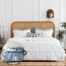 [소프라움] 사르르 간절기 폴란드 구스이불+이불커버세트 싱글/퀸/킹 (5color), 핑크, 퀸