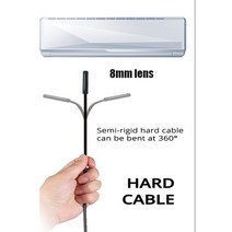 배관내시경카메라 관로탐지기 하수구 정화조 산업용 내시경 카메라 1200P 안 드 로이드 USB Borescope 미니, 02 Hard cable_05 10m