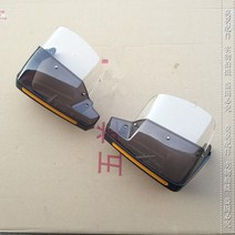 [전동킥보드] 바이크 오토바이 핸드 가드 앞 유리 스쿠터 전기 오프로드 차량, [17] 갈색 손 보호대 회색 및 블랙 테두리 확장 고