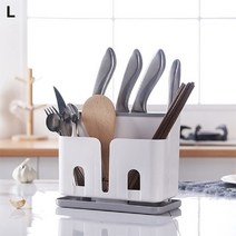 위dhns_만능 스탠드형 칼꽂이 화이트+그레이 투톤 블록 칼집 보관 블럭 보관함 조리도구 주방 부엌♥dhn, ♥happynesss, ♥Joenujoeun♥
