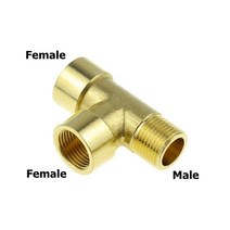 복합가스측정기 공기질측정기 산소농도측정기 황동 파이프 피팅 티 엘보 2Way 3Way 18 14 38 12 34 암나사 구리 물 가스 오일 튜브 어댑터 커플러 커넥터, PEFFM+34