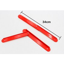 말비계 2pcs 접는 단계 사다리 강화 타이로드 금속 고정 지원 힌지 로케이터 커넥터 a 형 알루미늄 사다리 액세서리, 34cm 레드