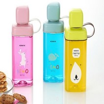 그린 곰 430ml 초등학교물통 초등학교물병 트라이탄 보틀 어린이 코멕스네모 미니, 기본, 색상:그린 곰