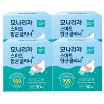 모나리자 스마트 항균 클리너 일회용티슈 50매 X 4통, 단품, 단품