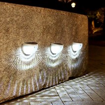 LED 오로라 태양광 벽부등 2p세트 계단 주차장 카페등, 단품