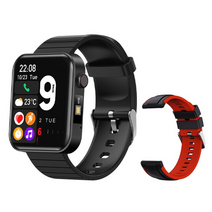 스마트워치 Kospet 2023 magic 3s smartwatch 여성 다이얼 통화 스피커 풀 터치 심박수 모니터 피트니스 블랙 블루 남성용, 블랙 앤 레드 스트랩