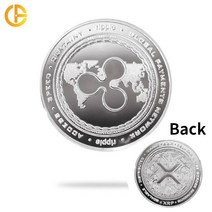 새로운 암호화 XRP 동전 합금 리플 동전 골드 암호화 통화 동전 상자 고급 구리 리플 동전 사용자 정의 금속 BTC 비트코인 선물, 하나, xrp2