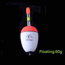 스마트전자찌 민물전자찌 캐스팅볼 5개/몫 3g-100g 야광 거품 낚시 플로트 부력 EVA 부드러운 Boya 밤 라이, 18 floating-60g